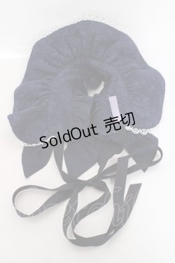 画像5: axes femme kawaii / メアリーハーフボンネット  紺 Y-26-01-31-040-AX-AC-SZ-ZY