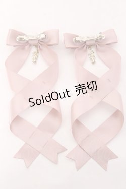 画像2: LOTUS ribbon / ツインテールリボンバレッタ  ピンク Y-26-01-31-005-EL-ZA-SZ-ZY