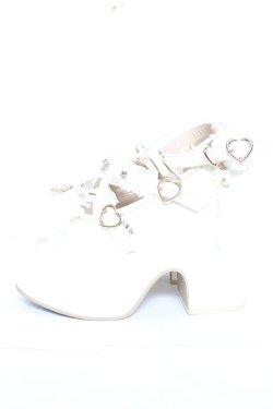 画像2: LIZ LISA / クロスストラップリボンパンプス M 白 Y-26-01-31-043-LO-SH-SZ-ZY