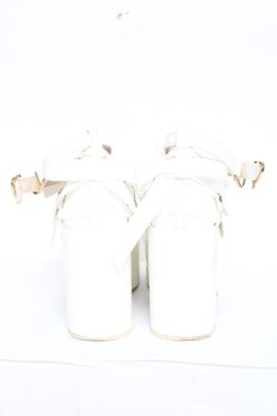 画像3: LIZ LISA / クロスストラップリボンパンプス M 白 Y-26-01-31-043-LO-SH-SZ-ZY