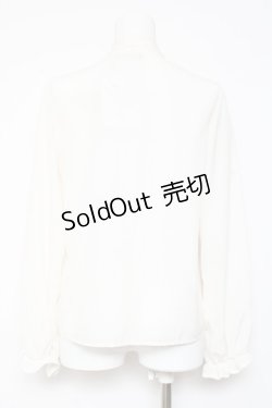 画像2: axes femme POETIQUE / ボウタイブラウス M 生成り Y-26-01-31-052-AX-BL-SZ-ZY