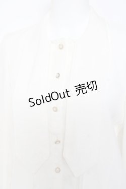 画像4: axes femme POETIQUE / ボウタイブラウス M 生成り Y-26-01-31-052-AX-BL-SZ-ZY