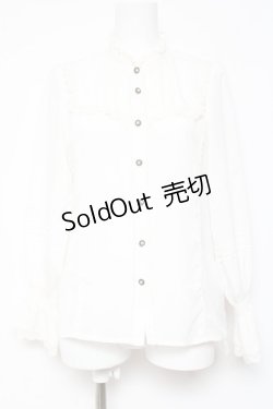 画像1: axes femme kawaii / タッセルリボンタイブラウス M 白 Y-26-01-31-053-AX-BL-SZ-ZY