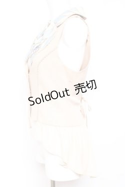 画像2: axes femme kawaii / ダイヤ柄ベスト M 生成り Y-26-01-31-059-AX-TO-SZ-ZY