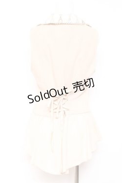 画像3: axes femme kawaii / ダイヤ柄ベスト M 生成り Y-26-01-31-059-AX-TO-SZ-ZY