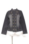axes femme NOSTALGIE / ナポレオンデニムジャケット F 黒 Y-26-01-31-067-AX-JA-SZ-ZY