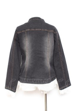 画像2: axes femme NOSTALGIE / ナポレオンデニムジャケット F 黒 Y-26-01-31-067-AX-JA-SZ-ZY