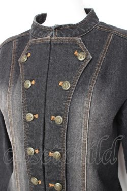画像3: axes femme NOSTALGIE / ナポレオンデニムジャケット F 黒 Y-26-01-31-067-AX-JA-SZ-ZY