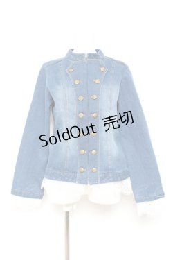 画像1: axes femme NOSTALGIE / ナポレオンデニムジャケット F ウォッシュ Y-26-01-31-068-AX-JA-SZ-ZI