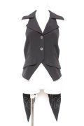 carina e Arle quin / ホルター燕尾ベスト  黒 Y-26-01-31-074-LO-TO-SZ-ZY