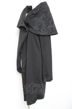 画像2: NAOTO SEVEN / BIGカラー変形カーディガン  黒 Y-26-01-31-076-HN-TO-SZ-ZY