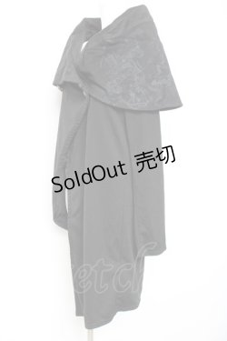 画像2: NAOTO SEVEN / BIGカラー変形カーディガン  黒 Y-26-01-31-076-HN-TO-SZ-ZY