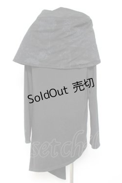 画像3: NAOTO SEVEN / BIGカラー変形カーディガン  黒 Y-26-01-31-076-HN-TO-SZ-ZY