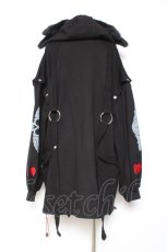画像3: Gamchu / Gamchu × Faputa motif Zip-up hoodie F ブラック×レッド Y-26-01-31-077-PU-TO-SZ-ZT0408Y (3)