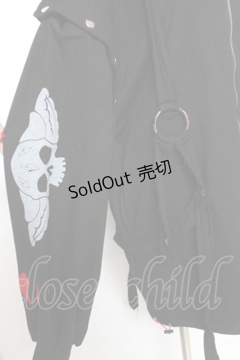 画像6: Gamchu / Gamchu × Faputa motif Zip-up hoodie F ブラック×レッド Y-26-01-31-077-PU-TO-SZ-ZT0408Y (6)