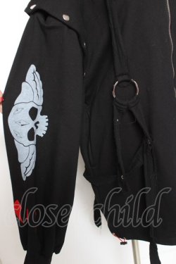 画像6: Gamchu / Gamchu × Faputa motif Zip-up hoodie F ブラック×レッド Y-26-01-31-077-PU-TO-SZ-ZY