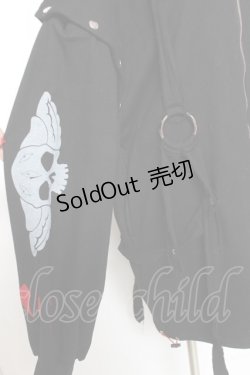 画像6: Gamchu / Gamchu × Faputa motif Zip-up hoodie F ブラック×レッド Y-26-01-31-077-PU-TO-SZ-ZY