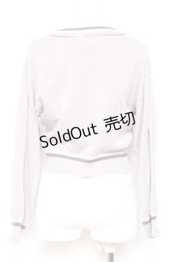 画像2: axes femme POETIQUE / ラインデザインカーディガン M グレー Y-26-01-31-078-AX-TO-SZ-ZY