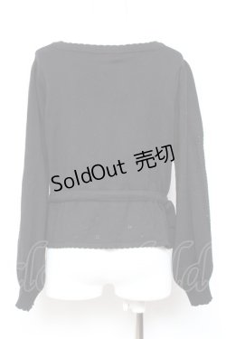 画像2: axes femme POETIQUE / チューリップニットカーディガン M 黒 Y-26-01-31-080-AX-TO-SZ-ZY