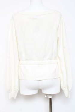 画像2: axes femme POETIQUE / チューリップニットカーディガン M 白 Y-26-01-31-081-AX-TO-SZ-ZY