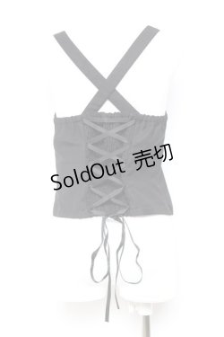 画像2: axes femme POETIQUE / ガーターデザインビスチェ M 黒 Y-26-01-31-082-AX-TO-SZ-ZY