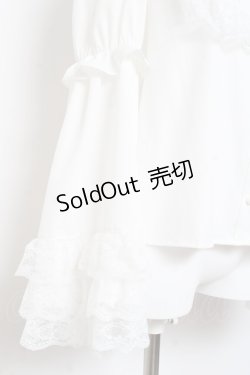 画像4: Ank Rouge / おリボン姫袖ブラウス M 白 Y-26-01-31-084-CA-BL-SZ-ZY