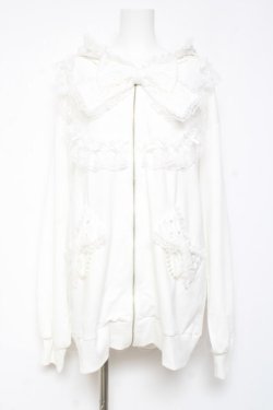 画像1: Ank Rouge / うさちゃんパーカー M 白 Y-26-01-31-085-CA-TO-SZ-ZY