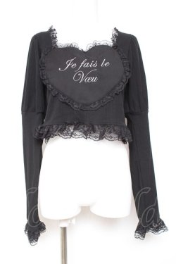 画像1: Ank Rouge / ハートのテレコ M 黒 Y-26-01-31-086-CA-TO-SZ-ZY