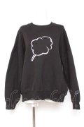 CLOTTY / BIG CC SWEAT-SHIRT 綿アメシグネチャートレーナー  黒 Y-26-01-31-092-LO-TO-SZ-ZY