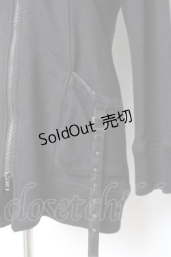 画像5: SEX POT ReVeNGe / レザーベルトデザインファーフードパーカー M 黒 Y-26-01-31-097-SP-TO-SZ-ZT0205P