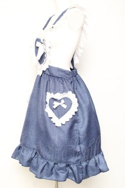 画像2: Nile Perch / ハートエプロンジャンスカ  ラメインディゴ Y-26-01-31-098-LO-OP-SZ-ZY