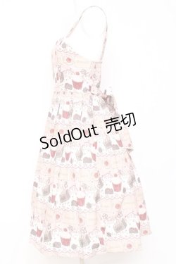 画像2: axes femme kawaii / お菓子柄ジャンパースカート M ピンク Y-26-01-31-103-AX-OP-SZ-ZY
