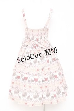 画像3: axes femme kawaii / お菓子柄ジャンパースカート M ピンク Y-26-01-31-103-AX-OP-SZ-ZY