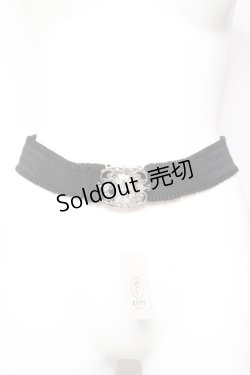 画像2: axes femme / 燭台モチーフゴムベルト  シルバー Y-26-01-31-020-AX-ZA-SZ-ZY