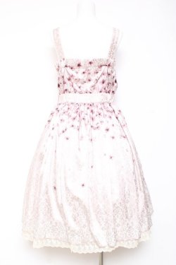 画像3: axes femme kawaii / 桜柄ジャンパースカート M ピンク Y-26-01-31-107-AX-OP-SZ-ZY