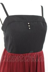 画像4: axes femme / バックリボンチュールワンピース M ワイン Y-26-01-31-110-AX-TO-SZ-ZS (4)