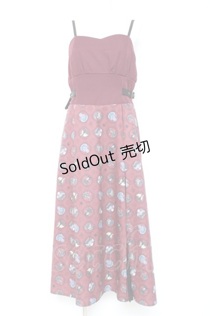 画像1: axes femme POETIQUE / ディズニー ヴィランズ/ワンピース M ワイン Y-26-01-31-111-AX-OP-SZ-ZI (1)