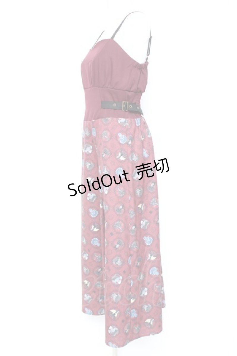 画像2: axes femme POETIQUE / ディズニー ヴィランズ/ワンピース M ワイン Y-26-01-31-111-AX-OP-SZ-ZI (2)