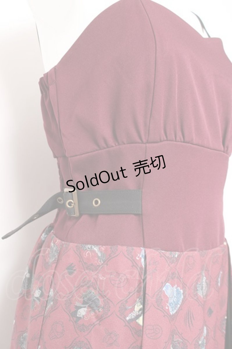 画像4: axes femme POETIQUE / ディズニー ヴィランズ/ワンピース M ワイン Y-26-01-31-111-AX-OP-SZ-ZI (4)