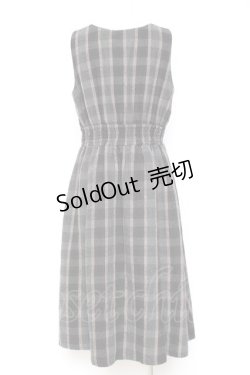 画像2: axes femme / シャギーチェックジャンスカ M 黒 Y-26-01-31-112-AX-OP-SZ-ZY