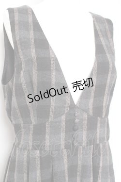 画像3: axes femme / シャギーチェックジャンスカ M 黒 Y-26-01-31-112-AX-OP-SZ-ZY