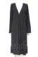 画像1: axes femme / 後ろプリーツロングカーディガン M 黒 Y-26-01-31-114-AX-TO-SZ-ZY (1)