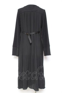 画像2: axes femme / 後ろプリーツロングカーディガン M 黒 Y-26-01-31-114-AX-TO-SZ-ZY