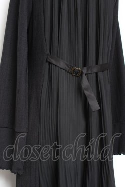 画像3: axes femme / 後ろプリーツロングカーディガン M 黒 Y-26-01-31-114-AX-TO-SZ-ZY