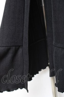 画像4: axes femme / 後ろプリーツロングカーディガン M 黒 Y-26-01-31-114-AX-TO-SZ-ZY