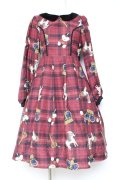 axes femme kawaii / ロンドントイズワンピース M ワイン Y-26-01-31-118-AX-OP-SZ-ZY