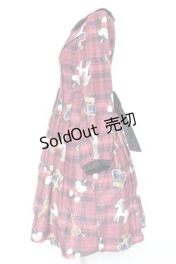 画像2: axes femme kawaii / ロンドントイズワンピース M ワイン Y-26-01-31-118-AX-OP-SZ-ZT0214D