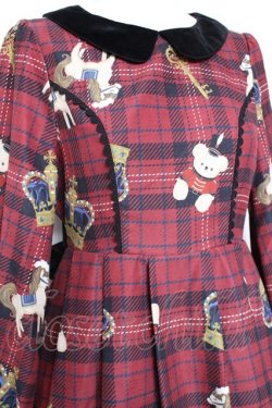 画像4: axes femme kawaii / ロンドントイズワンピース M ワイン Y-26-01-31-118-AX-OP-SZ-ZY