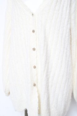 画像3: axes femme POETIQUE / フェザーロングニットカーディガン M 生成り Y-26-01-31-124-AX-TO-SZ-ZT233