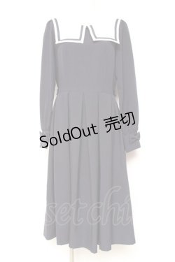 画像1: Innocent World White / スクエアーカラーワンピース  ネイビー Y-26-01-31-125-IW-OP-SZ-ZY